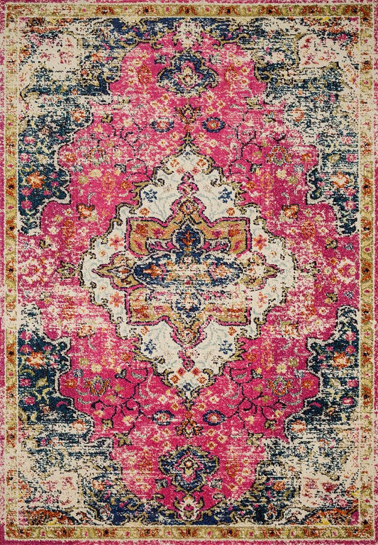 Loloi Nadia Nn-04 Pink / Midnight Vintage / Distressed Area Rug