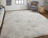 Feizy Vancouver 39Fhf Ivory/Gray Area Rug
