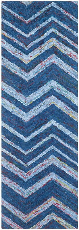 Safavieh Nantucket Nan145A Blue / Multi Chevron Area Rug