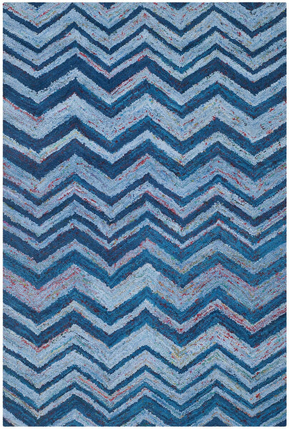 Safavieh Nantucket Nan145A Blue / Multi Chevron Area Rug