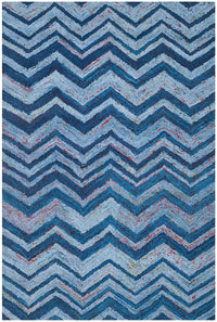 Safavieh Nantucket Nan145A Blue / Multi Chevron Area Rug