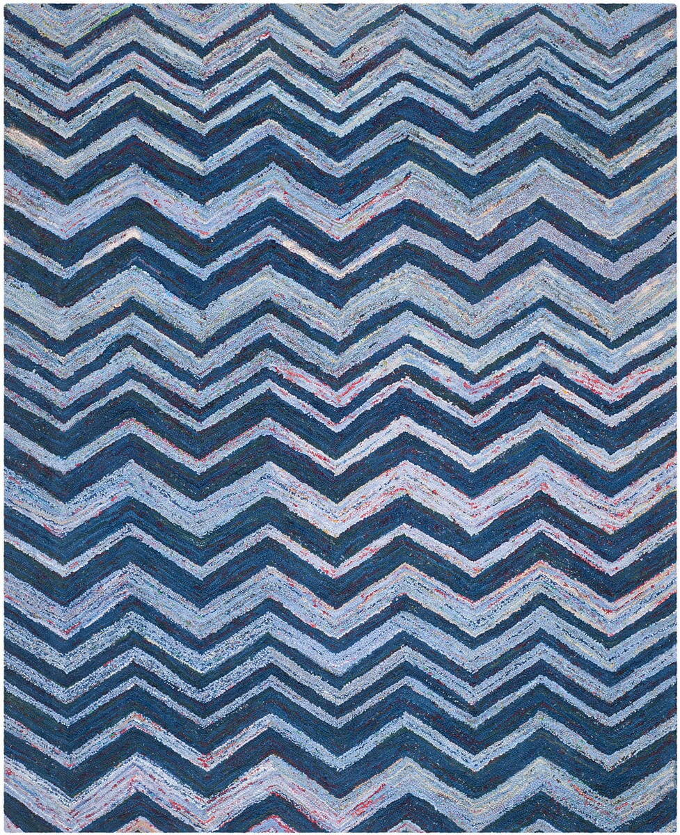 Safavieh Nantucket Nan145A Blue / Multi Chevron Area Rug