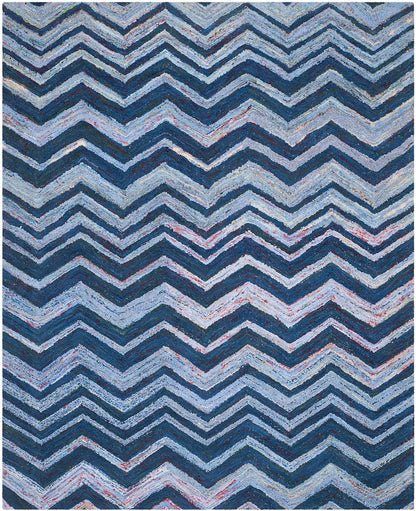 Safavieh Nantucket Nan145A Blue / Multi Chevron Area Rug