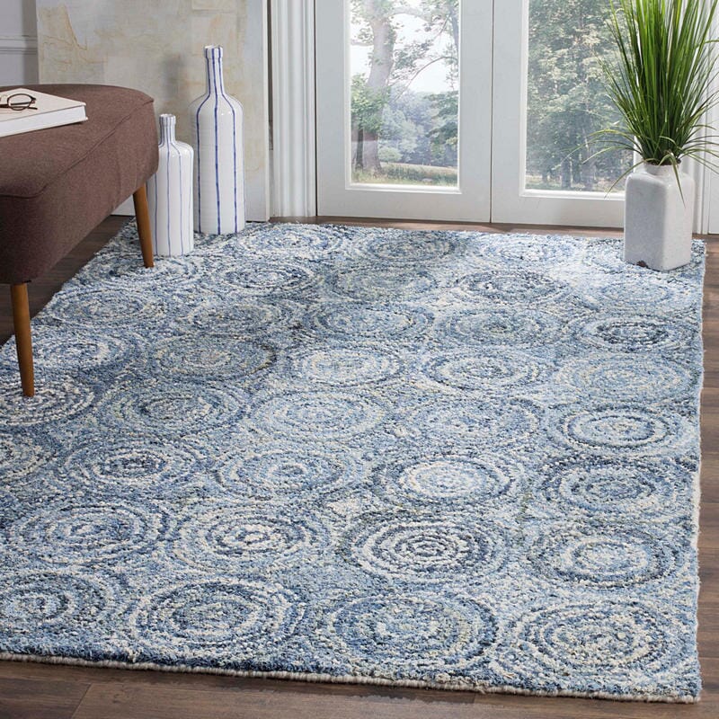 Safavieh Nantucket Nan214A Blue Geometric Area Rug