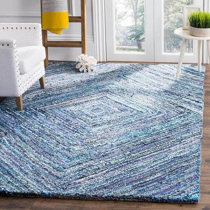 Safavieh Nantucket Nan216A Blue Geometric Area Rug