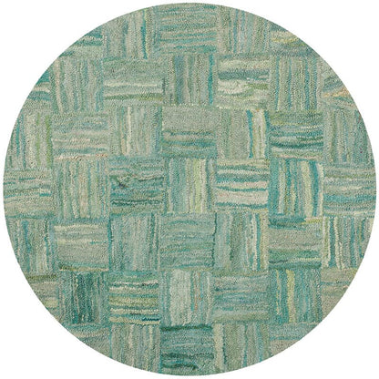 Safavieh Nantucket Nan316A Green / Multi Geometric Area Rug