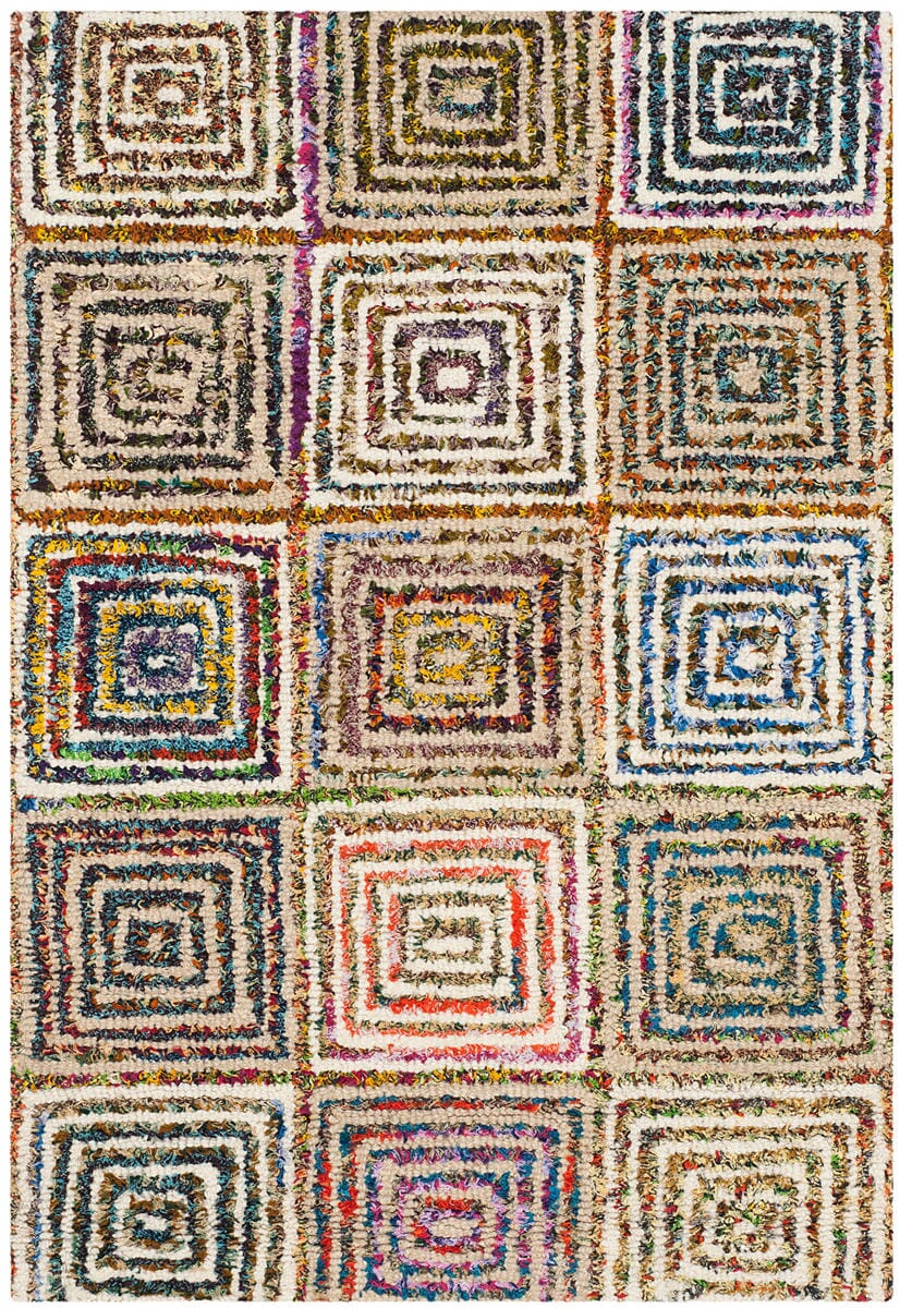 Safavieh Nantucket Nan608A Creme Geometric Area Rug