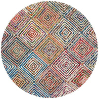 Safavieh Nantucket Nan608A Creme Geometric Area Rug