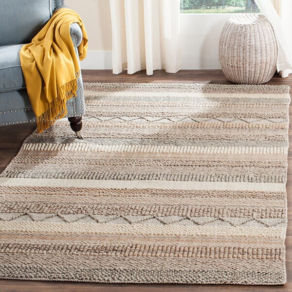 Safavieh Natura Nat101A Beige Striped Area Rug