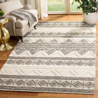 Safavieh Natura Nat104A Ivory / Grey Striped Area Rug