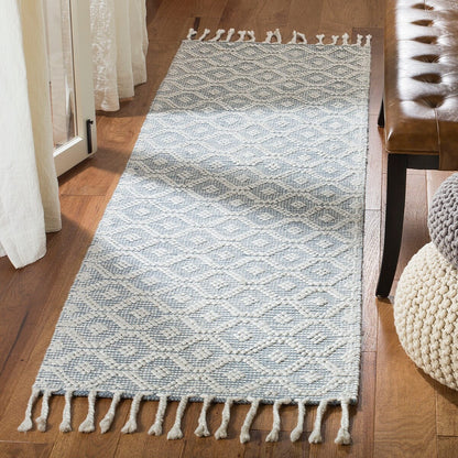 Safavieh Natura Nat105F Grey / Ivory Striped Area Rug