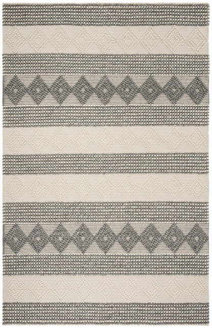 Safavieh Natura Nat105F Grey / Ivory Striped Area Rug