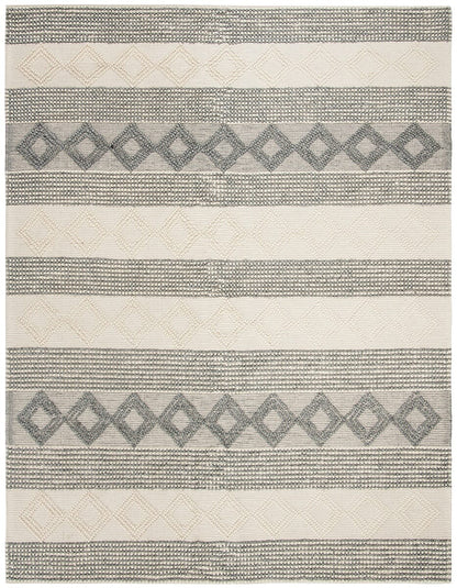 Safavieh Natura Nat105F Grey / Ivory Striped Area Rug