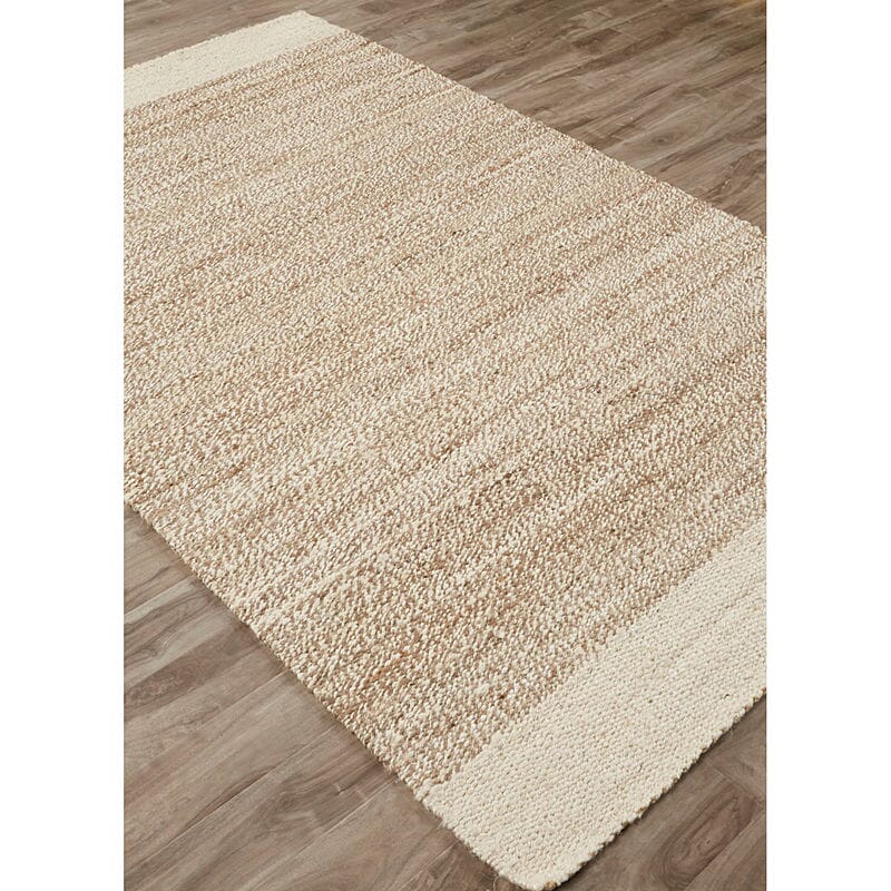 Jaipur Naturals Tobago Mallow Nat12 Seedpearl / Timber Wolf Natural Fiber Area Rug