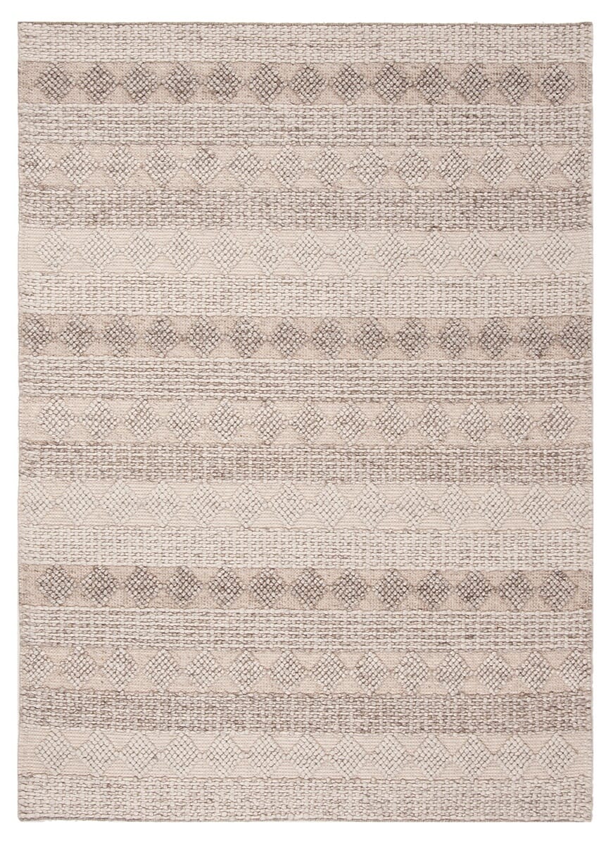 Safavieh Natura Nat252B Beige / Ivory Striped Area Rug