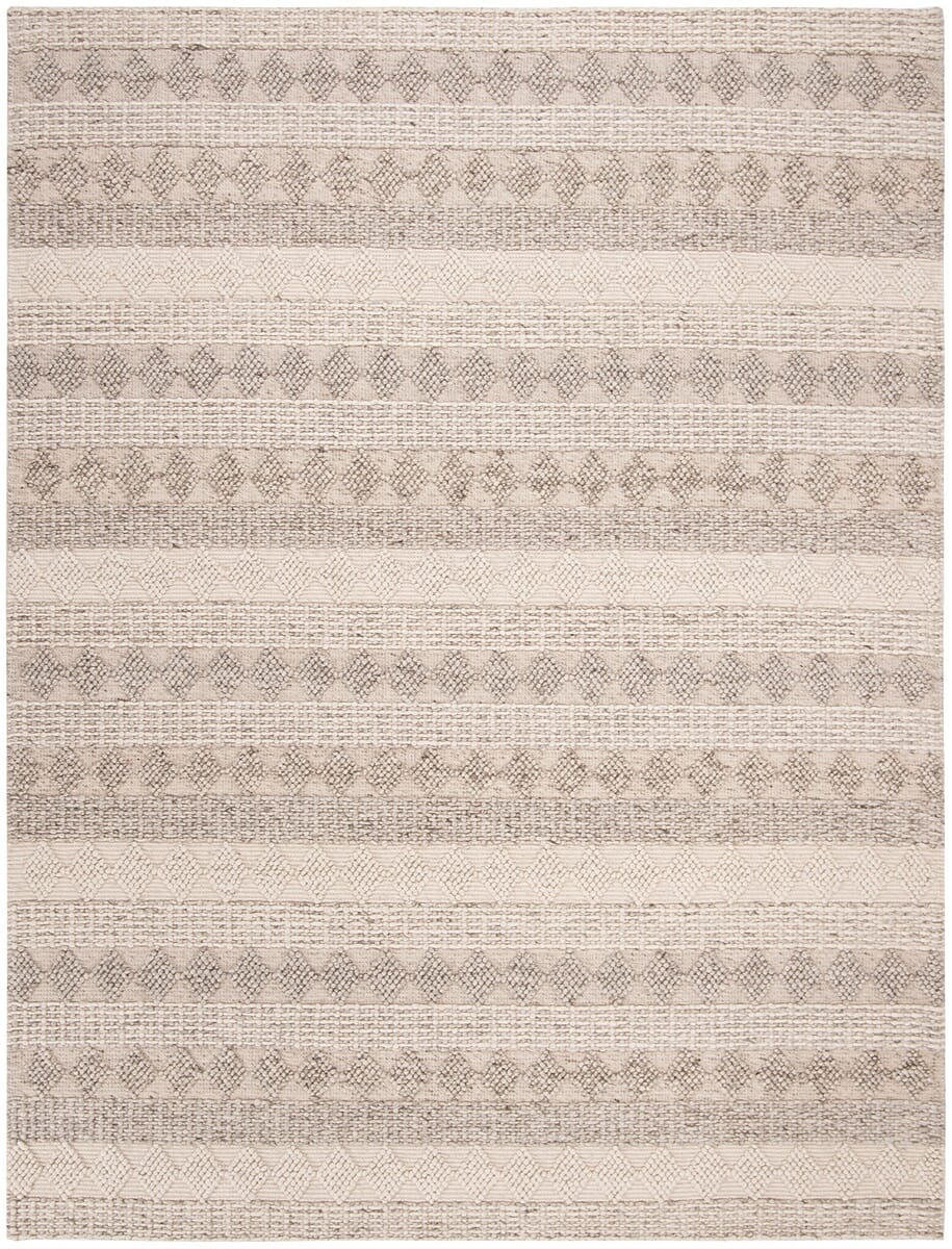 Safavieh Natura Nat252B Beige / Ivory Striped Area Rug