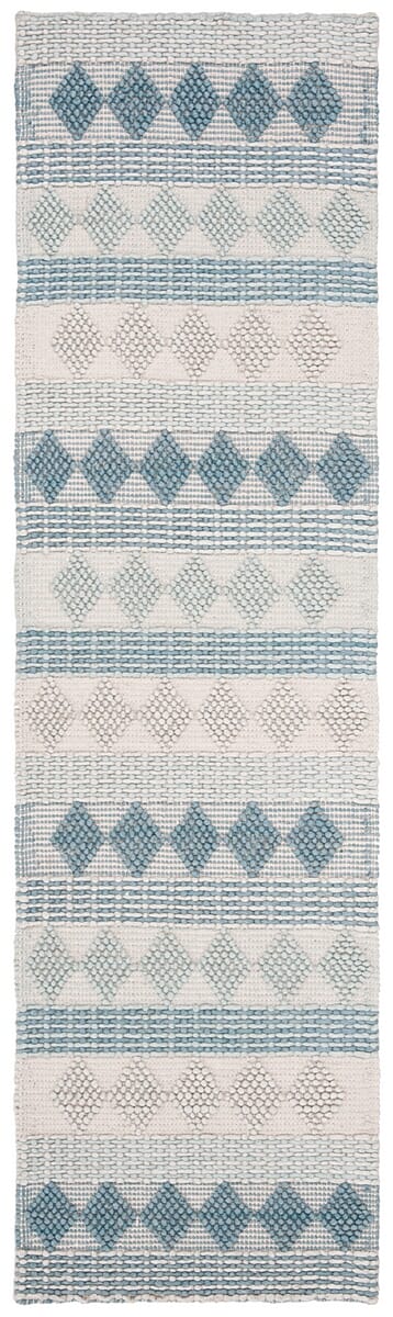 Safavieh Natura Nat252M Blue / Ivory Striped Area Rug