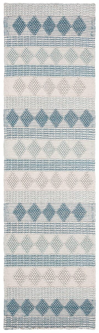 Safavieh Natura Nat252M Blue / Ivory Striped Area Rug