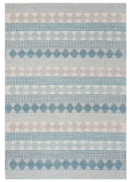 Safavieh Natura Nat252M Blue / Ivory Striped Area Rug