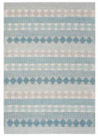 Safavieh Natura Nat252M Blue / Ivory Striped Area Rug