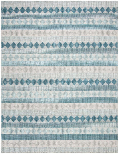 Safavieh Natura Nat252M Blue / Ivory Striped Area Rug