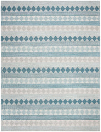 Safavieh Natura Nat252M Blue / Ivory Striped Area Rug