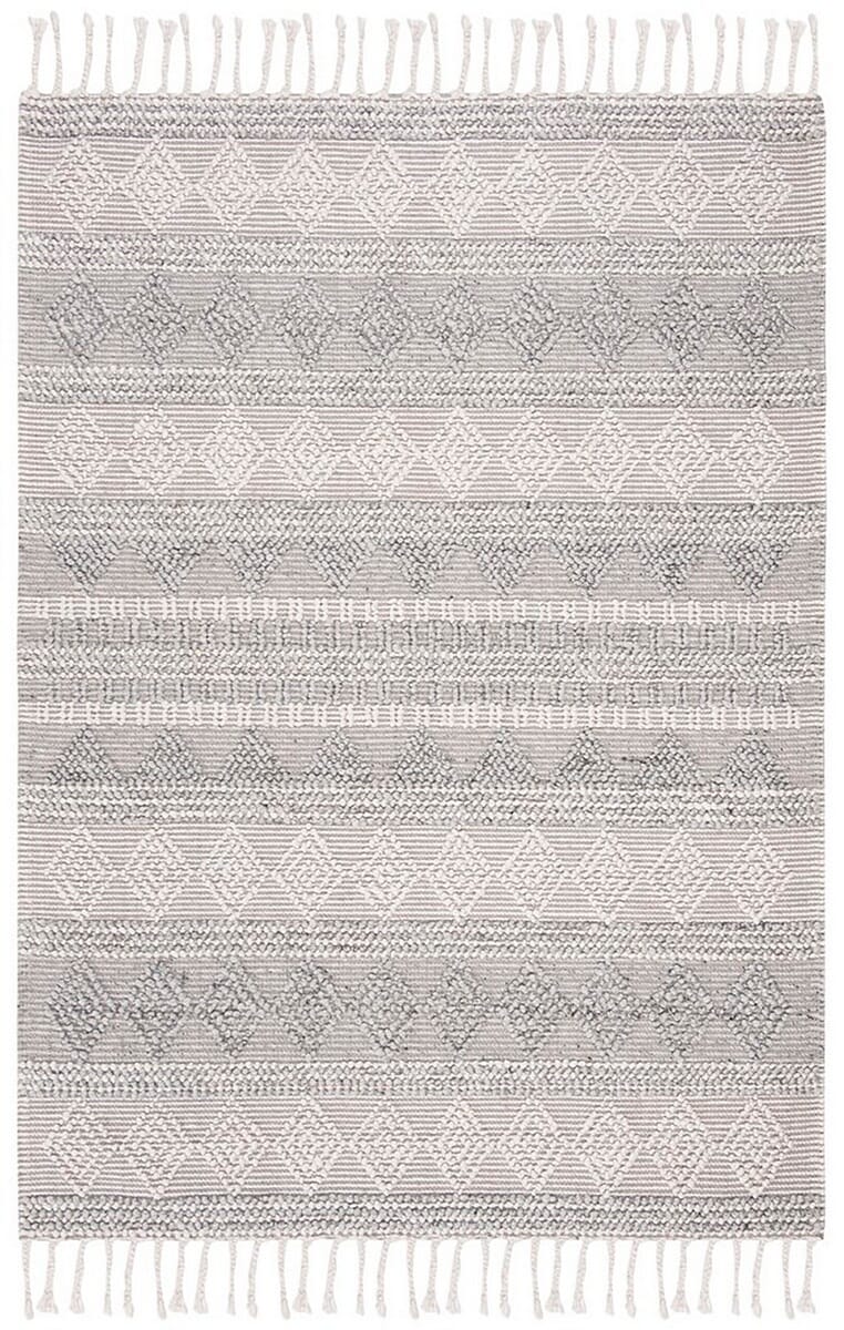 Safavieh Natura Nat317G Silver Striped Area Rug