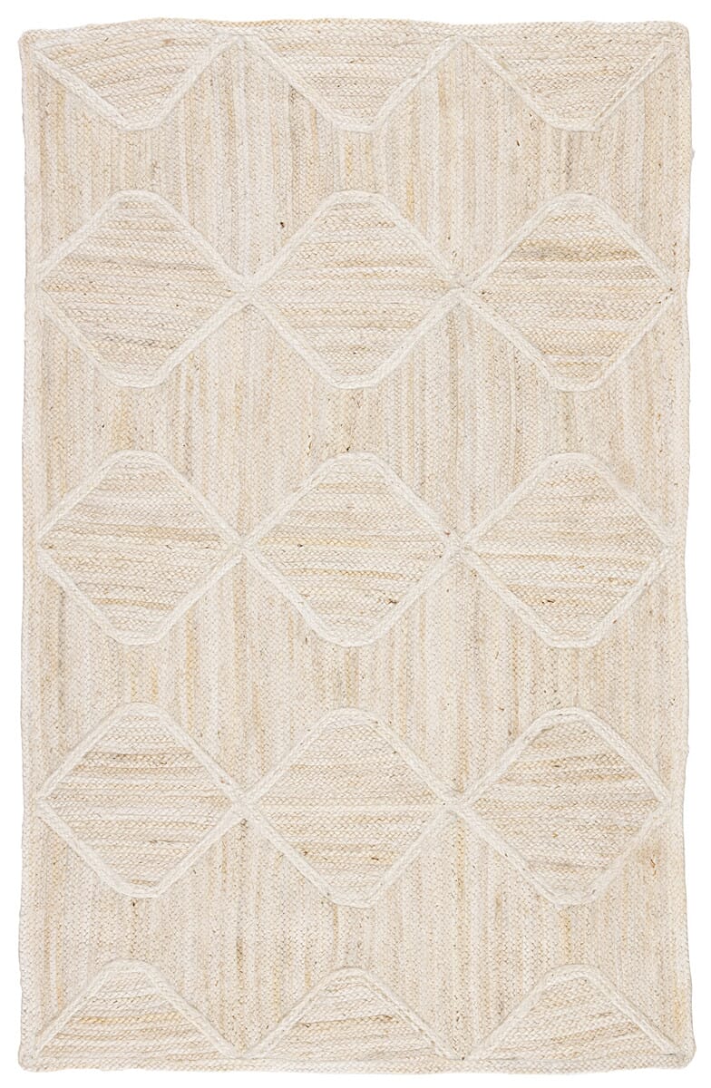 Jaipur Naturals Tobago Sisal Bow Nat41 Ivory Damask Area Rug