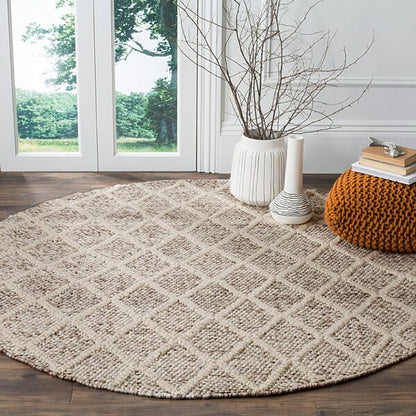 Safavieh Natura Nat711A Ivory / Stone Geometric Area Rug