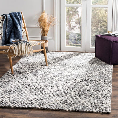 Safavieh Natura Nat712C Ivory / Black Geometric Area Rug