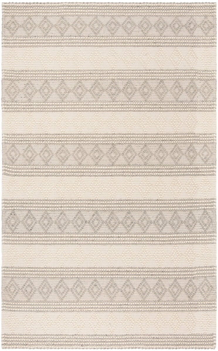 Safavieh Natura Nat750F Grey / Ivory Striped Area Rug