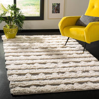 Safavieh Natura Nat950A Ivory / Grey Striped Area Rug