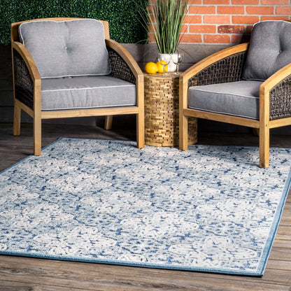 Nuloom Macie Snowflake Nma1558B Blue Area Rug