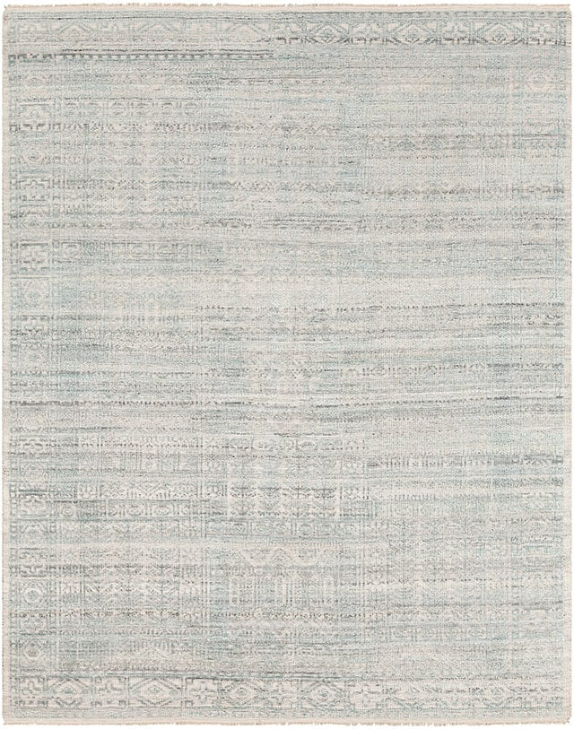 Surya Nobility Nbi-2300 Teal, White, Charcoal, Light Gray Rugs.