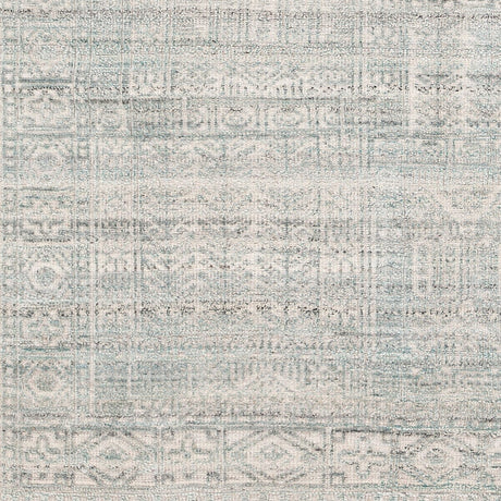 Surya Nobility Nbi-2300 Teal, White, Charcoal, Light Gray Rugs.