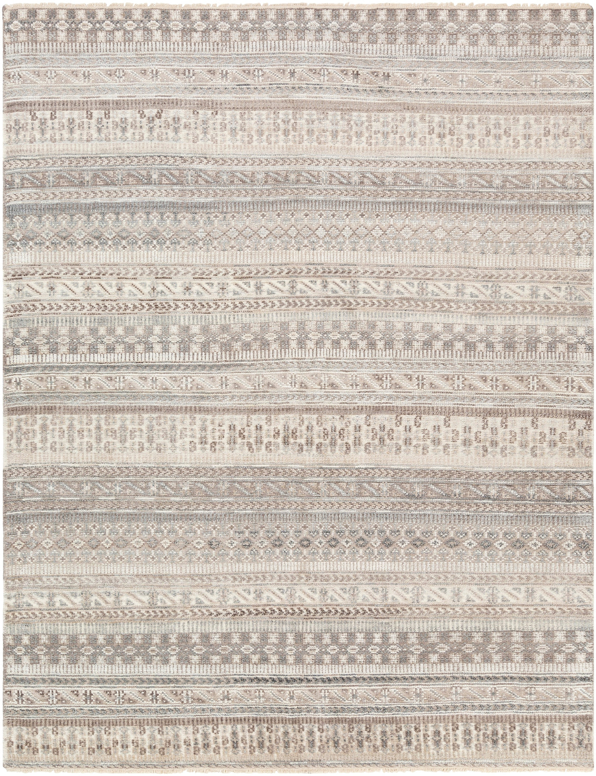 Surya Nobility Nbi-2305 Camel, Ivory, Light Gray, Dark Brown Rugs.