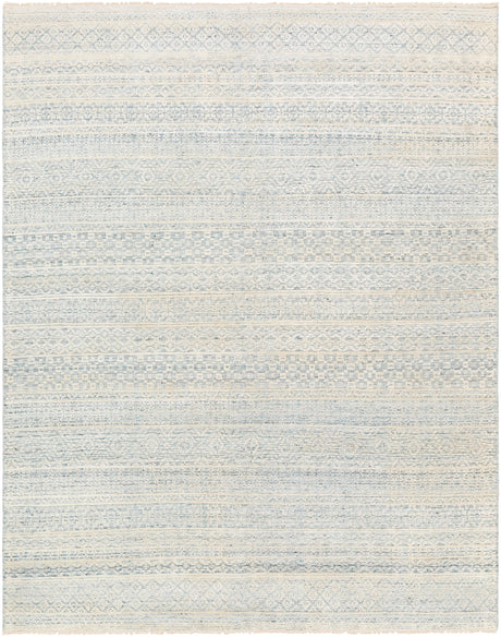 Surya Nobility Nbi-2309 Pale Blue, Teal, Dark Blue, Ivory Rugs.