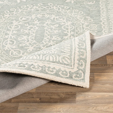 Surya Newcastle Ncs-2306 Sea Foam, Sage, Cream Rugs.