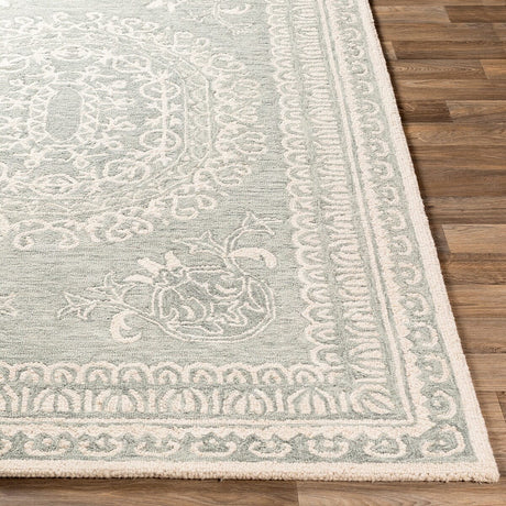 Surya Newcastle Ncs-2306 Sea Foam, Sage, Cream Rugs.