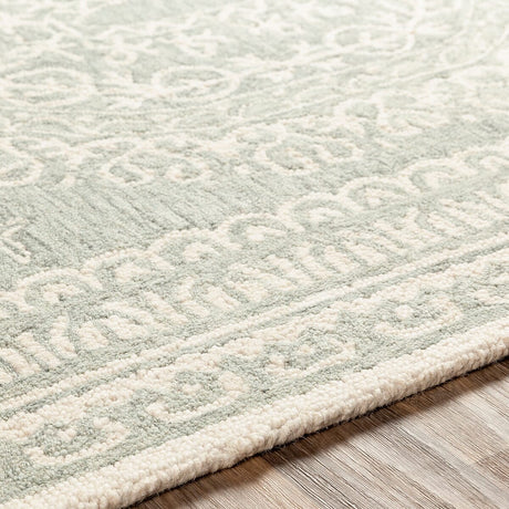 Surya Newcastle Ncs-2306 Sea Foam, Sage, Cream Rugs.