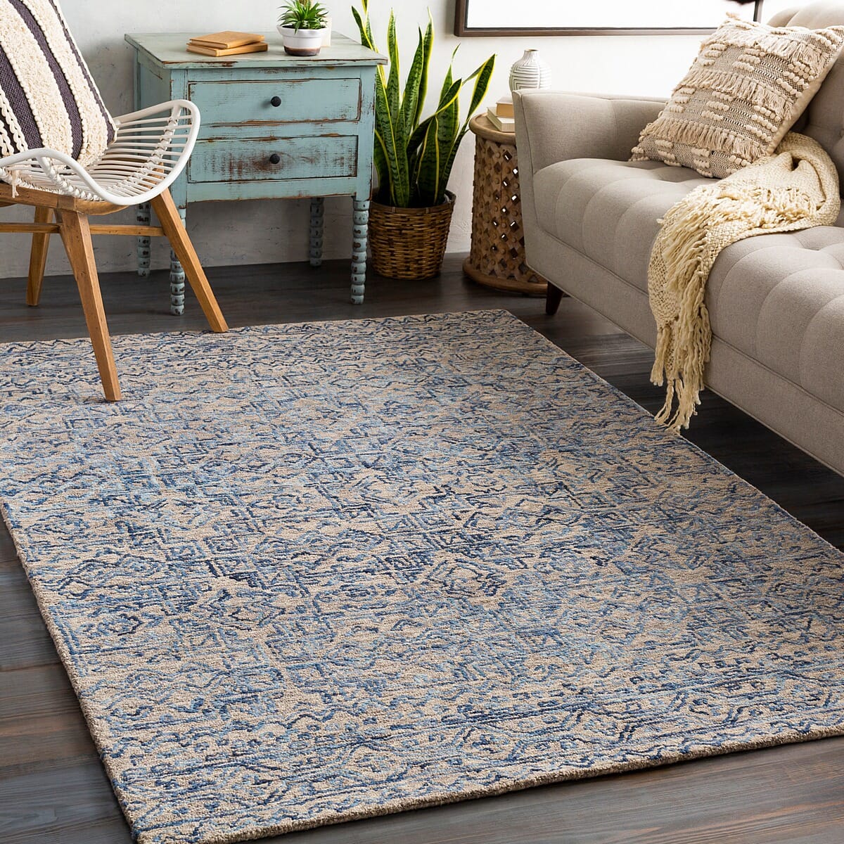Surya Newcastle Ncs-2308 Denim, Khaki Rugs.
