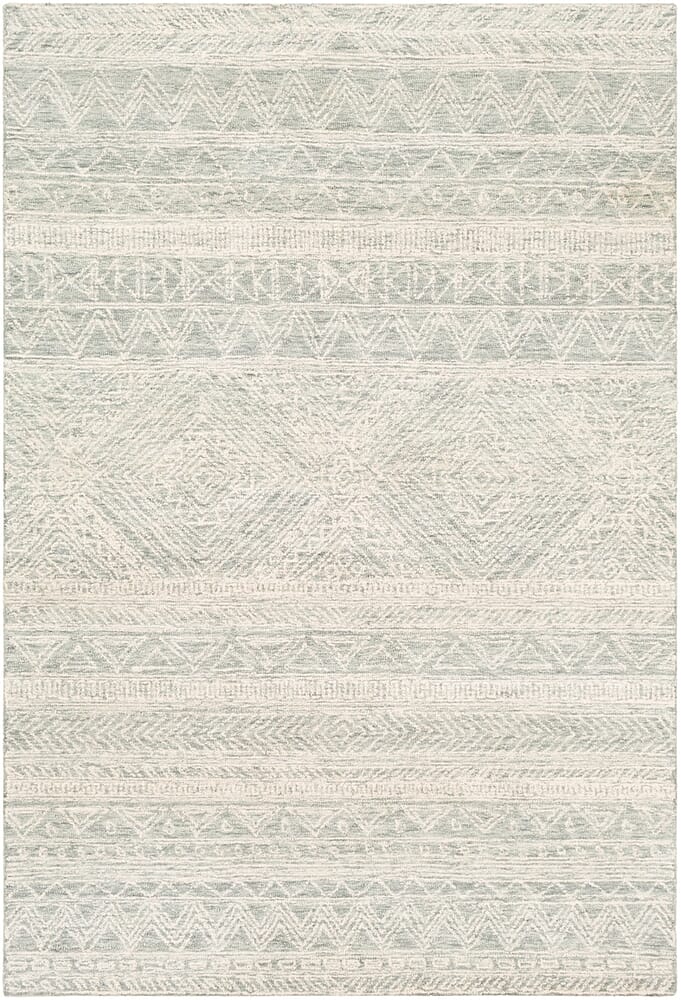 Surya Newcastle Ncs-2312 Sea Foam, Sage, Dark Green, Cream Rugs.