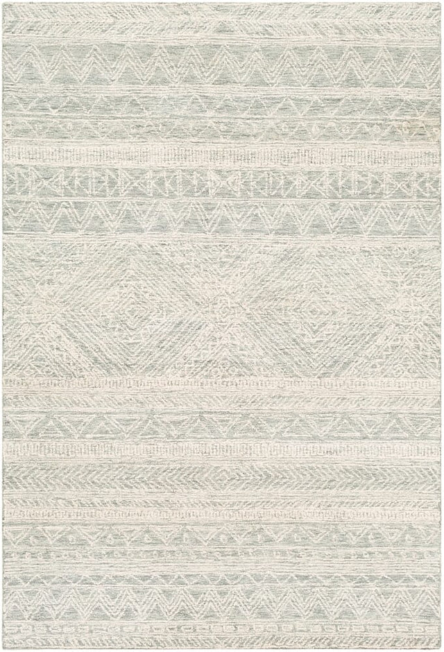 Surya Newcastle Ncs-2312 Sea Foam, Sage, Dark Green, Cream Rugs.