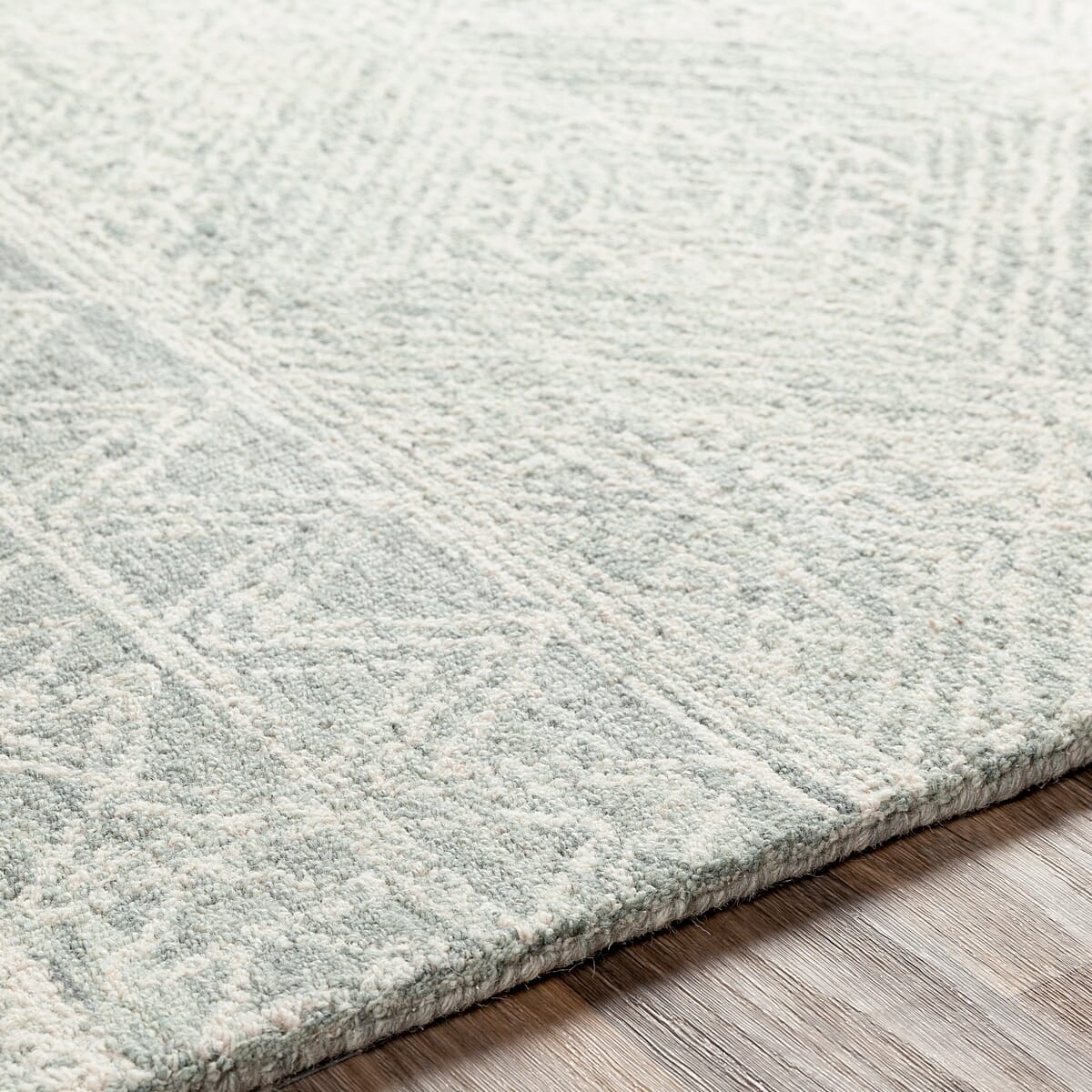 Surya Newcastle Ncs-2312 Sea Foam, Sage, Dark Green, Cream Rugs.