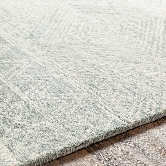 Surya Newcastle Ncs-2312 Sea Foam, Sage, Dark Green, Cream Rugs.
