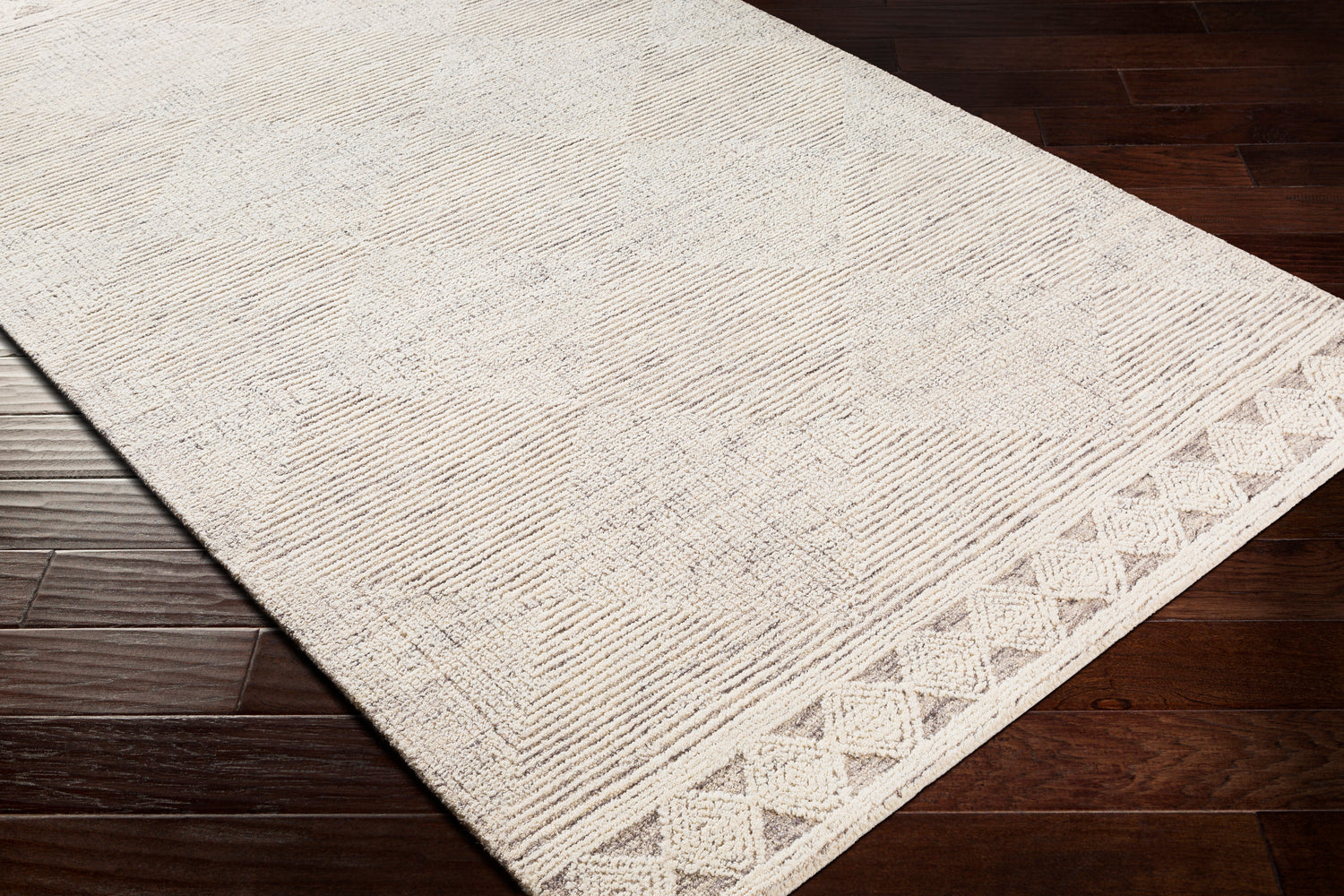 Surya Newcastle Ncs-2313 Cream, Taupe, Charcoal Rugs.