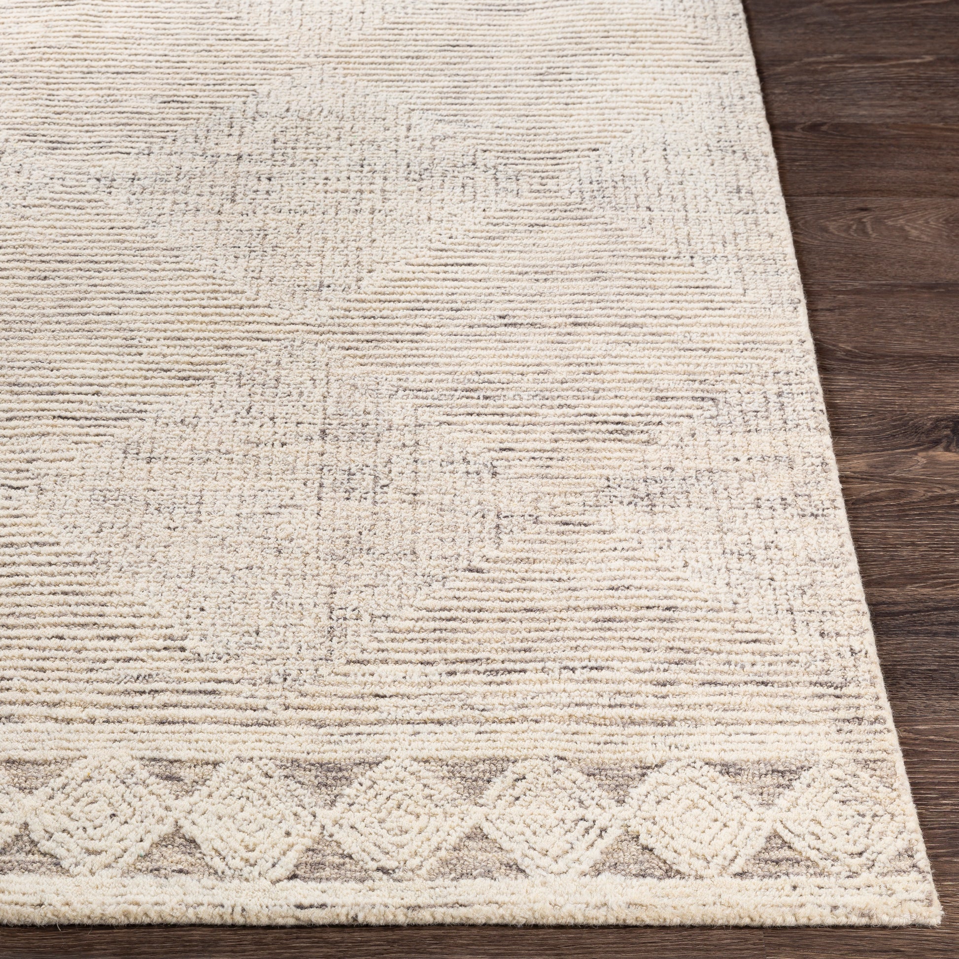 Surya Newcastle Ncs-2313 Cream, Taupe, Charcoal Area Rug