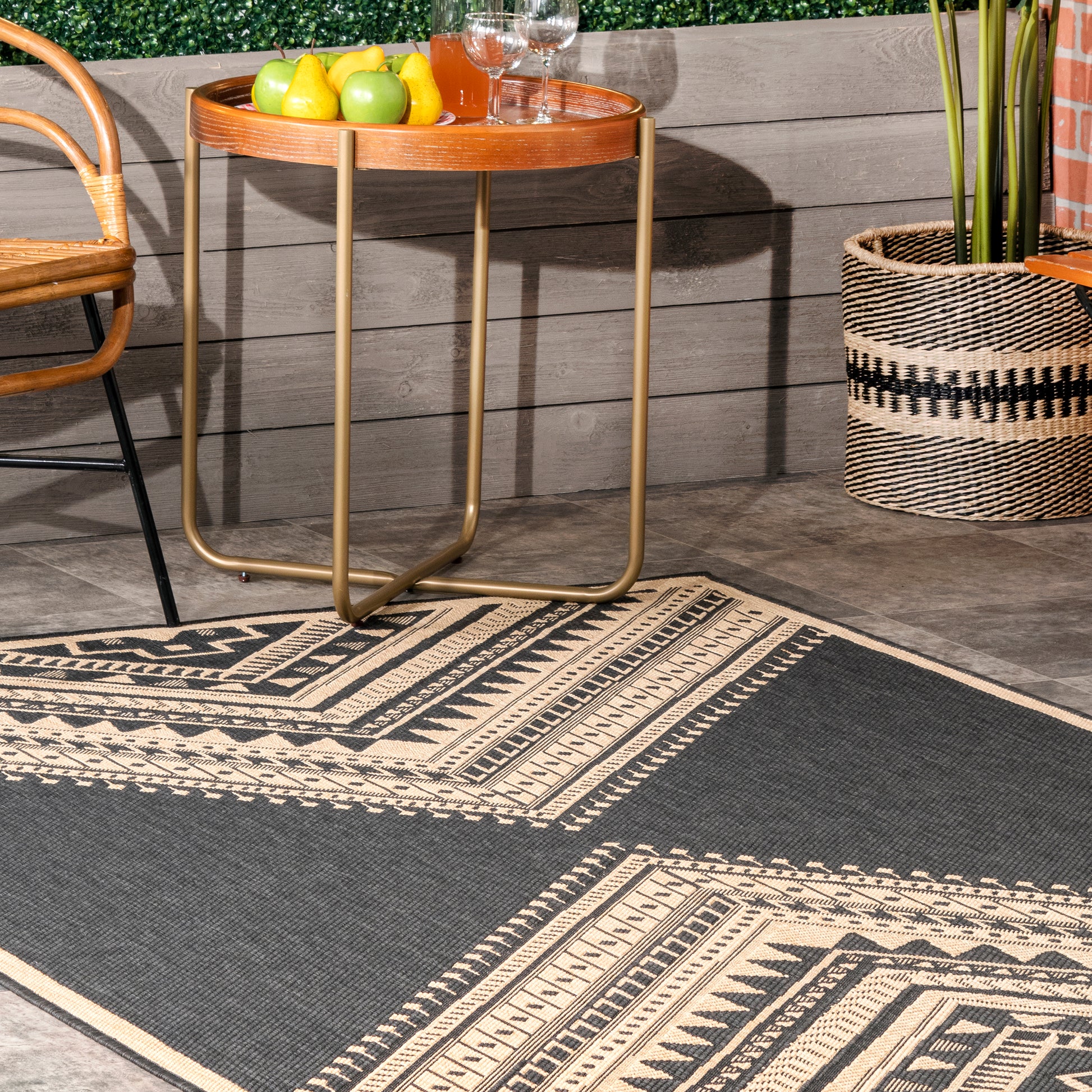 Nuloom Landry Aztec Nla1789C Charcoal Area Rug