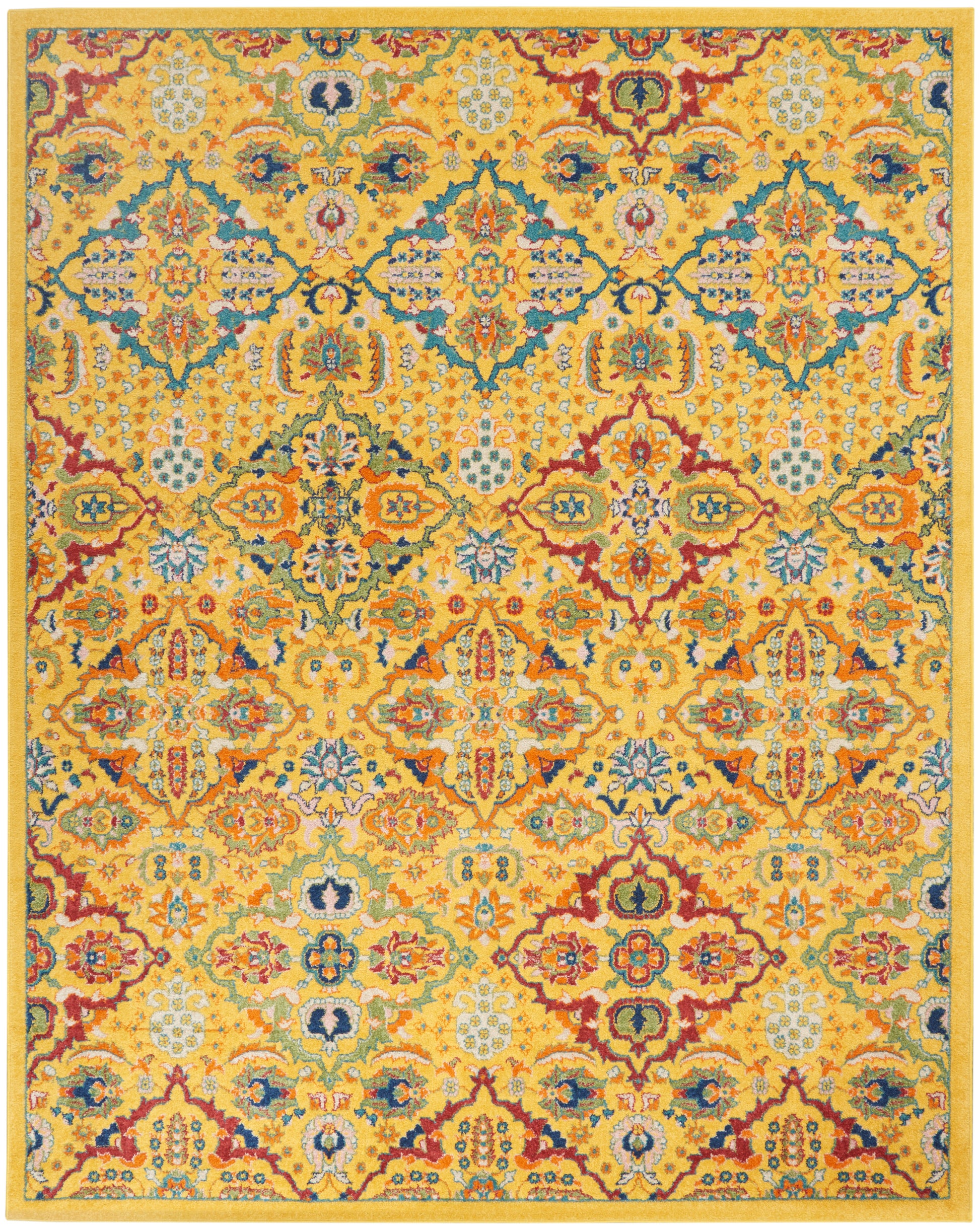 Nourison Allur Alr03 Yellow Multicolor Area Rug