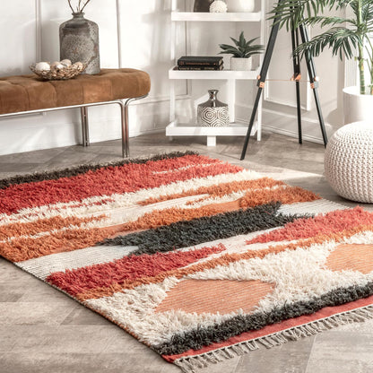 Nuloom Jenesis Mottled Nje3325A Rust Area Rug